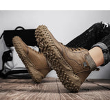 Lace-Up Winter Men's Boots Leather Plush Warm Snow Outdoor Motorcycle Young Casual MartLion   