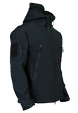 Shark Skin Jacket Men's Hooded Multi Pocket Zipper Tactical Coat Outdoor Special Forces Combat Windproof Waterproof Top MartLion   