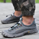 Men's Sandals Summer Breathable Outdoor Hiking Shoes MartLion GRAY 9.5 