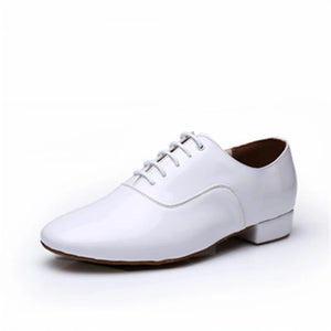 Men's Latin Dance Shoes Modern Ballroom Tango Dance Sneaker Jazz Back White clothing boy MartLion   