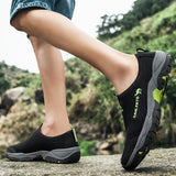 Summer Mesh Shoes Men's Sneakers Lightweight Breathable Walking Footwear Slip-On Casual