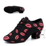 Unisex Dance Shoes Men's Women Girls Ballroom Modern Tango Jazz Performance Salsa MartLion 1 Suede sole 5CM 32 (21cm) CHINA