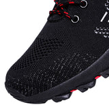 Men's Soft Outdoor Casual Shoes Summer Breathable Mesh Sneakers Black Hiking Footwear Trial Running Mart Lion   