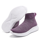 Women Platform Sneakers Casual Shoes Slip On Sock Trainers Plush Lightweight MartLion   