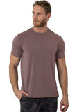 100% Merino Wool T Shirt Men's Base Layer Merino T shirt 180G Everyday Undershirt Wicking Breathable Anti-Odor + Hiking Socks MartLion   