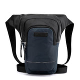 Men's Crossbody Bag Sports Waist Nylon Solid Color Chest Pouch Travel Leg Running Hip Waist Pack Thigh Pouch Mart Lion Blue Shoulder Bag  