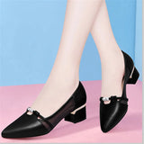 women cute sweet green slip on heel pumps for party ladies casual comfort shoes MartLion e 35 