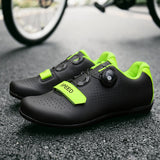 Couple Bicycle Shoes Road No-locking Cycling Women Outdoor Riding Sports Breathable Sneakers Flat Biking Mart Lion   