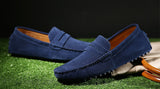 Men's Leather Loafers Casual Shoes Moccasins Slip On Flats Driving Mart Lion   