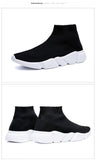 High Top Sock Sneakers Men's Shoes Unisex Basket Flying Weaving Breathable Slip On Trainers Shoes zapatillas mujer Mart Lion   