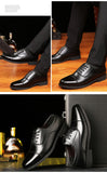 Faux Leather Shoes Men's Breathable Rubber Formal Dress Office Wedding Flats Footwear Mocassin Homme Mart Lion   