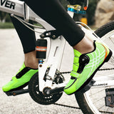 Couple Cycling Shoes Men's Road Bicycle Women Outdoor Sneakers Breathable Self-locking Unlocking Bike Mart Lion   