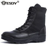 Men's Military Boots Combat Ankle Tactical Shoes Work Safety Motocycle Mart Lion   