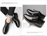 Men's Leather Casual Shoes Spring Autumn Leisure Loafers Flats Mart Lion   