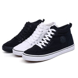 Men's Canvas Shoes Spring Autumn Lace-up High Style Vulcanize Sneakers Flats Mart Lion   