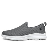 Summer Men's Women Sneakers Slip-on Tennis Running Sport Shoes Breathable Mesh Casual Walking Trainers Mart Lion Dark Grey 36 China