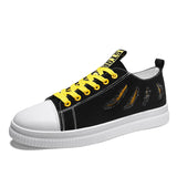 Men's Casual shoes Lightweight sneakers Breathable tenis masculino adulto flat Footwear Zapatillas Hombre Mart Lion Black yellow 35 