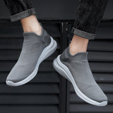 Light Men's Casual Sneakers Knit Mesh Socks Shoes Casual Light Walking Mart Lion   