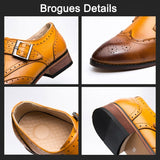 Party Brogue Shoes Men's Dress Wedding Leather Oxfords Luxury Brand Formal Zapatos Mart Lion   