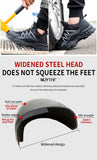 Work Sneakers Breathable Men's Safety Shoes Steel Toe Work Boots Indestructible Puncture-Proof Work MartLion   