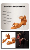 Children Dance Shoes for Girls Ballroom Latin shoes Ladies Modern Tango Dancing Women Latin Salsa Sandals MartLion   