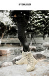 Winter Waterproof Women Men's Boots Snow Warm Non-slip Combat Women's Military Battle Mart Lion   