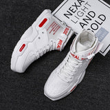 Men's Shoes Sneakers Hip Hop Red Bottom Causal Adult Breathable Luxury Tennis Trainers Zapatos Hombre Mart Lion White Red 36 