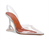 Transparent PVC Women Pumps Cup Heeled Summer Jelly Shoes Elegant High heels Party Prom MartLion   