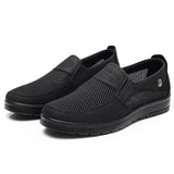 Summer Men's Shoes Breathable Mesh Casual Moccasin Classic Gray Loafers Driving Flat Mart Lion 3-Mesh Black 9 