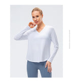 Autumn Women Long Sleeve Sports Top Running Fitness Yoga Shirts Quick Dry Fitness Sport Shirt Casual Workout Gym Top Female Mart Lion   