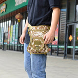 Sports Waist Bags Men's Thigh Multi-Function Pouch Short Travel Phone Pouch Camouflage Tactical Pack Hip Waist Pack Mart Lion   