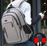  Large Capacity Men's Backpack Laptop 15.6 Oxford Solid Multifunctional School Bags Travel Schoolbag Back Pack Bags Mart Lion - Mart Lion