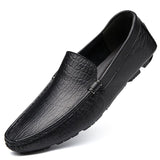 Men's Genuine Leather Shoes Loafers Luxury Casual Moccasin Mart Lion   