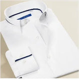 Smart Five Men Dress Shirts cotton Long Sleeve Regular Slim Fit Formal Shirts Male MartLion   