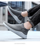 Light Men's Casual Sneakers Knit Mesh Socks Shoes Casual Light Walking Mart Lion   