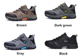 Spring Autumn Men's Work Casual Shoes Outdoors Leather Round Toe Sneakers Climbing Hiking Mart Lion   