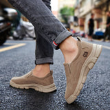 Autumn 2021 New Sneakers Men PU Leather Casual Shoes Comfortable Hard-wearing Hiking Footwear Male Running Shoes Tenis Masculino Mart Lion   