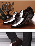 Oxfords Leather Men's Shoes Casual Dress Lace Up Breathable Formal Office Flats MartLion   