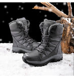 Winter Waterproof Women Men's Boots Snow Warm Non-slip Combat Women's Military Battle Mart Lion   