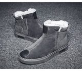 Off-Bound Winter Men's Boots Warm Fur Snow Waterproof Suede Leather Furry Ankle Fluff Plush Outdoor Shoes Mart Lion   