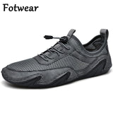 Men's Sneakers Cow Leather Casual Shoes Adult Breathable Driving Loafers Outdoor Slip On Walking Trainers Mart Lion   