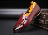 Men's Cusual Leather Shoes Wedding Party Slip-on Buckle Loafers Moccasins Driving Flats Mart Lion   