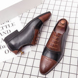 Leather Brogues Men's Wedding Party Dress Shoes Designer Drivng Formal Lace Up Oxfords Mart Lion   