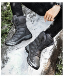 Winter Waterproof Women Men's Boots Snow Warm Non-slip Combat Women's Military Battle Mart Lion   