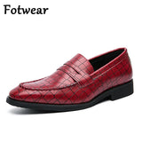 Wedding Penny Oxfords Men's Dress Shoes Burgundy Slip On Formal Designer Office Mart Lion   