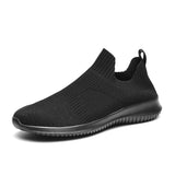 Luxury Brand Fast Run Casual Shoes Men's Breathable Walking Sneakers Lac-up Lightweight Zapatillas Hombre Mart Lion Black 6.5 