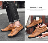 Men's Casual Shoes Leather Loafers Flat Handmade Breathable Moccasins Designer Style Walking Sneakers Mart Lion   