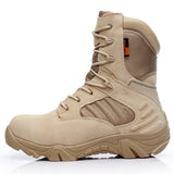 Boots Men's Outdoor Military Combat Lace Up Casual Shoes Keep Warm Sneakers Outdoor Hiking MartLion Sand color 39 
