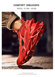 Trend Designer Men's Sneakers Breathable Running Shoes Patent Blade Sport Road Trainers Jogging Zapatillas Mart Lion   