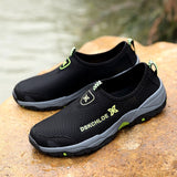 Summer Mesh Shoes Men's Sneakers Lightweight Breathable Walking Footwear Slip-On Casual Mart Lion   